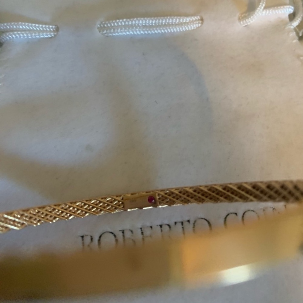 Roberto Coin 18k Rose Gold Golden Gate Symphony Bangle - Picture 4 of 8